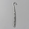 Tibetan Style Alloy Bookmark Findings with Holes, Hair Stick, Antique Silver, Flower of Life, 124x19.5x3mm, Hole: 3.5mm