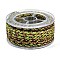 12-Ply Braided Nylon Cord, for Jewelry Making, Round, Lawn Green, 3.8~5mm, about 2.19 Yards(2m)~3.28 Yards(3m)/Roll