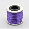 Macrame Rattail Chinese Knot Making Cords Round Nylon Braided String Threads, Satin Cord, Mauve, 1.5mm, about 16.4 yards(15m)/roll