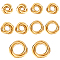 10Pcs 5 Styles 304 Stainless Steel Linking Rings, Interlocking Ring, Golden, 13.5~20x12~22x3~4.5mm, Ring: 10~18x2~2.3mm, Inner Diameter: 7~14mm, 2pcs/style