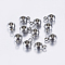 Tarnish Resistant 304 Stainless Steel Tube Bails, Loop Bails, Bail Beads, Rondelle, Stainless Steel Color, 9x6x4.5mm, Hole: 1.5mm, Inner Diameter: 3mm