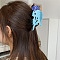 Cellulose Acetate(Resin) Claw Hair Clips, Jellyfish, Light Sky Blue, 127x52x44mm