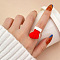 Christmas Cartoon Resin Finger Rings, Christmas Socking, Inner Diameter: 17mm