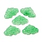 Acrylic Cabochons, Imitation Gemstone, Cloud, Spring Green, 16x26x5mm