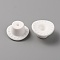 Silicone Beads, Hat, White, 26x12mm, Hole: 2.5mm