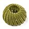Velvet Bird Nest Hair Clips, Expandable Ponytail Holder for Women, Olive, 60~65x38~40mm, Inner Diameter: 74~80mm
