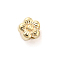 CCB Plastic Beads, Flower, Golden, 6x6x4.5mm, Hole: 1mm