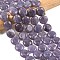 Natural Lepidolite/Purple Mica Stone Beads Strands, Flat Round, 15~15.5x6mm, Hole: 0.8~1mm, about 26pcs/strand, 15.55~15.71 inch(39.5~39.9cm)