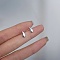 Alloy Earrings for Women, with 925 Sterling Silver Pin, Teardrop, 14.5mm