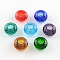120 Faceted Glass European Beads, Large Hole Beads, No Metal Core, Rondelle, Mixed Color, 13~14x8mm, Hole: 5~5.5mm