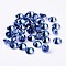 Diamond Shape Glass Rhinestone Cabochons, Pointed Back, Sapphire, 8x5mm, about 95~100pcs/bag