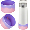 Silicone Cup Sleeve, Sublimation Tumblers, Insulated Reusable Cup Sleeves, Flat Round, Medium Purple, 75x43.5mm