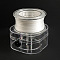 Flat Elastic Crystal String, Elastic Beading Thread, for Stretch Bracelet Making, White, 0.8mm, about 109.36 Yards(100m)/Box