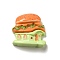 Cartoon Food Hous Opaque Resin Decoden Cabochons, Yellow Green, 26x25.5x8mm