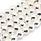 Electroplate Non-magnetic Synthetic Hematite Beads Strands, Grade AAA, Long-Lasting Plated, Faceted, Round, Silver Plated, 6mm, Hole: 1mm, about 65pcs/strand, 15 inch(38cm)