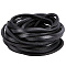 Flat Cowhide Leather Cord, for Jewelry Making, Black, 5.5x4mm