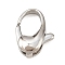 316 Stainless Steel Lobster Claw Clasps, Stainless Steel Color, 16.5x13x5mm, Hole: 0.7mm