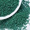 MIYUKI Delica Beads, Cylinder, Japanese Seed Beads, 11/0, (DB0656) Dyed Opaque Green, 1.3x1.6mm, Hole: 0.8mm, about 10000pcs/bag, 50g/bag