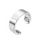 Alloy Cuff Rings, Blood Sugar Control Rings, Platinum, Inner Diameter: 15~20mm