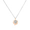 Heart Butterfly Clover Pendant Necklace, 304 Stainless Steel Cable Chain Necklaces for Women