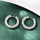 Серьги-кольца из нержавеющей стали 202 для полировки EJEW-M106-02P-04-1