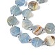 Нити из натурального голубого кальцита G-P534-A24-01-3