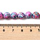 Нити окрашенных бусин из натурального магнезита G-L617-D01-8mm-05-5