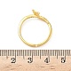 Латунные микро проложить пальцев кольца кубического циркония RJEW-H258-05G-5