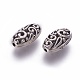 Овальные тибетский стиль сплава филигранные бусины PALLOY-J218-45AS-2