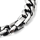 Не тускнеющие браслеты из кубинской цепи из нержавеющей стали 304 для мужчин BJEW-D031-04P-3