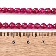 Нити бусин из красного корунда&nbsp;G-Z123-A01-4mm-5