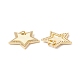 Латунные микропаве прозрачные подвески с фианитом X-KK-G415-16G-3
