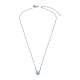 Ожерелье с подвеской из стерлингового серебра с родиевым покрытием и стразами TS-N395-TB-3