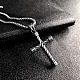 Мужские ожерелья с подвеской-крестом из нержавеющей стали 304 в стиле ретро-рок-панк DN2832-3