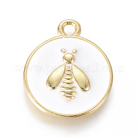 Золотые подвески оцинкованные латунь эмаль&nbsp;KK-F807-03C-G