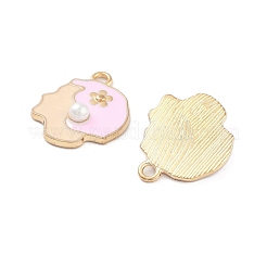 Подвески из эмалевого сплава с покрытием из легкого золота&nbsp;ENAM-M219-15KCG-01