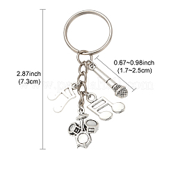 Брелок из сплава с музыкальной тематикой&nbsp;KEYC-FS00029-01