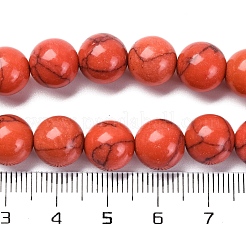 Синтетических нитей бирюзовые бусы G-L605-G01-03D