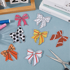 7 шт. 7 стиля полиэстеровых вышивок на одежде с термонаклейкой&nbsp;PATC-GF0001-63