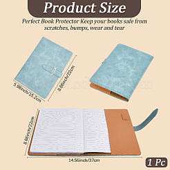 Прямоугольные обложки для блокнотов из искусственной кожи&nbsp;AJEW-WH20019-55B