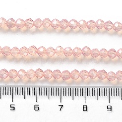 Запекание окрашенные прозрачные стеклянные бусины нити&nbsp;DGLA-A034-J4MM-D04