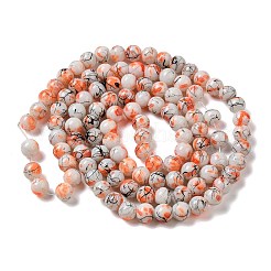 Строковые и обжиговые стеклянные бусины в нитях GLAA-S176-14