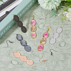 Набор для самостоятельного изготовления овальных сережек DIY-DC0002-07