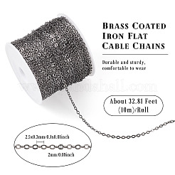 Железные плоские кабельные цепи с латунным покрытием CH-TAC0007-02B