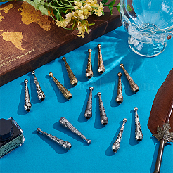 14 шт. двухцветные наконечники для шнура из ретро-сплава FIND-AR0005-49B