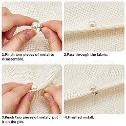 30 шт. броши из искусственного жемчуга ABS&nbsp;JEWB-GF0011-53C