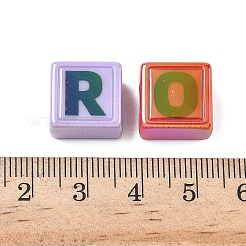 Непрозрачные акриловые бусины с УФ-покрытием PACR-Z002-02