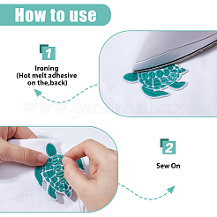 22 шт. полиэстеровые компьютеризированные вышитые термоклеевые/пришивные нашивки&nbsp;PATC-DC0001-15