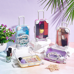 10 шт. 5-цветные чемоданы из прозрачного АБС-пластика CON-UN0001-04