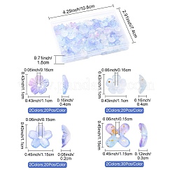 Акриловые колпачки для бусин с металлическим плетением OACR-FS0002-49A
